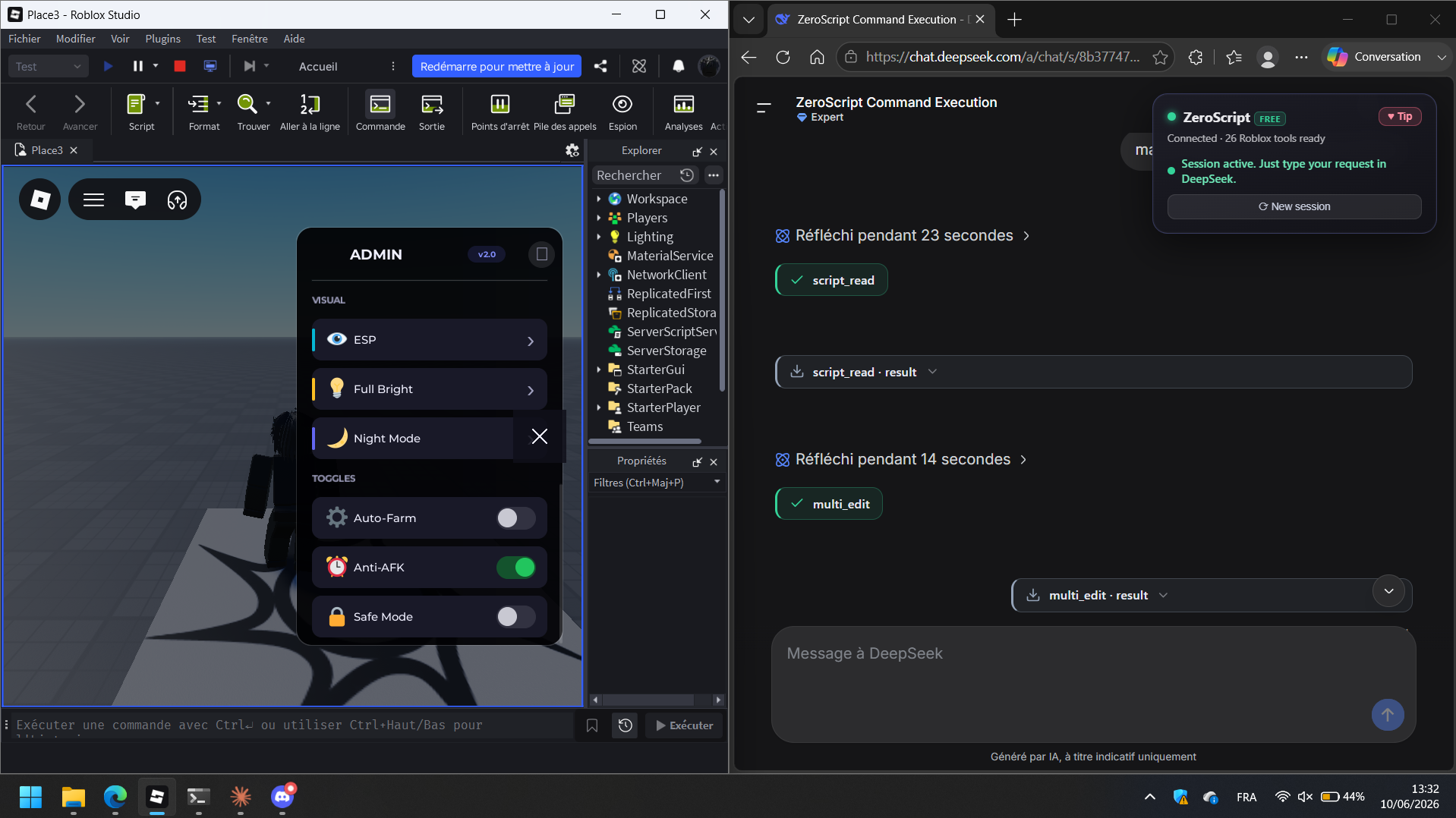 Admin panel